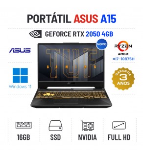 ASUS TUF GAMING A15 | 15.6'' FULLHD | RYZEN 5 7535HS | 16GB RAM | 480GB SSD | RTX2050 4GB