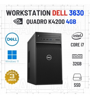 WORKSTATION DELL 3620 TOWER | I7-8700 | 32GB RAM | 480GB SSD | QUADRO K4200 4GB
