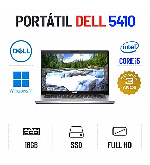 DELL LATITUDE 5410 | 14" FULLHD | i5-10210U | 16GB RAM | 240GB SSD OFERTA DE MALA