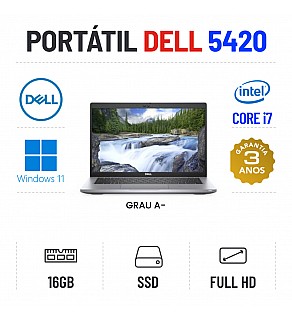 DELL LATITUDE 5420 | 14" FULLHD | I7-1185G7 | 16GB RAM | 480GB SSD OFERTA DE MALA