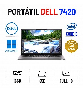 DELL LATITUDE 7420 | 14" FULLHD | i5-1135G7 | 16GB RAM | 240GB SSD OFERTA DE MALA