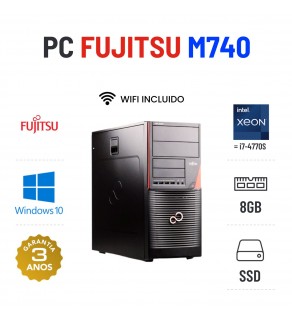 FUJITSU CELSIUS M740 TOWER | XEON=I7-4770S | 8GB RAM | 240GB SSD