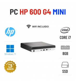 HP PRODESK 600 G4 MINI | I7-8700T | 8GB RAM | 240GB SSD OFERTA OFFICE 2021