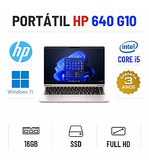 HP ELITEBOOK 640 G10 | 14'' FULLHD | i5-1345U | 16GB RAM | 480GB SSD OFERTA OFFICE