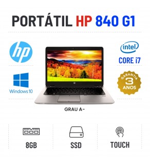 HP ELITEBOOK 840 G1 | 14.1" TOUCH | i7-4600u | 8GB RAM | SSD