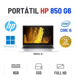HP ELITEBOOK 850 G6 | 15.6" FULLHD | i5-8265u | 8GB RAM | 240GB SSD