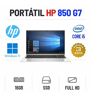 HP ELITEBOOK 850 G7 | 15.6" FULLHD | i5-10210u | 16GB RAM | 240GB SSD OFERTA DE MALA