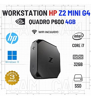 HP Z2 G4 MICRO/MINI | i7-8700 | 32GB RAM | 480GB SSD | QUADRO P600 4GB