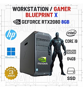 WORKSTATION/GAMER BLUEPRINT X HP Z4 G4 | i9-7960X SUPERIOR A i9-11900K | 64GB RAM | 960GB SSD | RTX2080-8GB