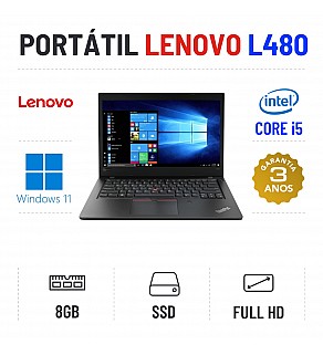 LENOVO THINKPAD L480 | 14'' FULLHD | i5-8250u | 8GB RAM | 240GB SSD