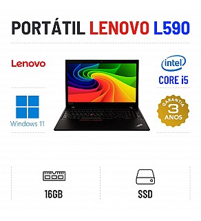 LENOVO THINKPAD L590 | 15.6" | i5-8250U | 16GB RAM | 240GB SSD | TECLADO NUMERICO