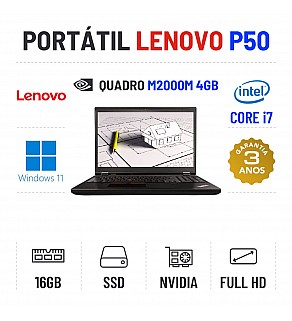 LENOVO P50 | 15.6" FULLHD | i7-6820HQ | 32GB RAM | 480GB SSD | QUADRO M2000M 4GB