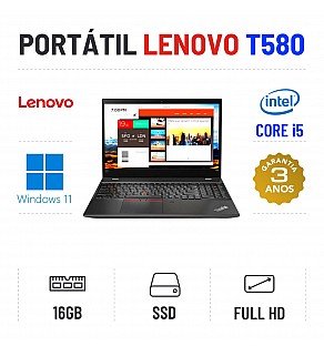 LENOVO THINKPAD T580 | 15.6" FULLHD | i5-8250U | 16GB RAM | 240GB SSD | TECLADO NUMÉRICO