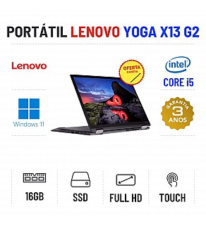 LENOVO YOGA X13 G2 | 13.3" TOUCH FULLHD | I5-1145G7 | 16GB RAM | 480GB SSD