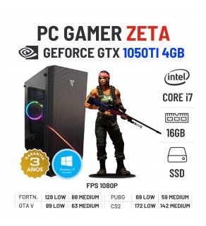 PC GAMER ZETA | GTX1050Ti-4GB | I7-4770 | 16GB RAM | 240GB SSD