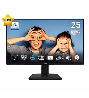 MONITOR TFT NOVO | MSI PRO MP251 | 24.5" IPS FULLHD 100HZ